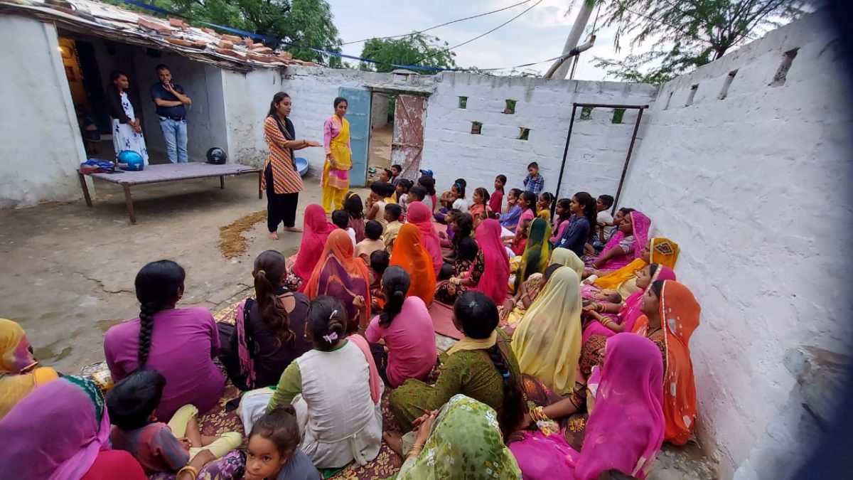 Matri Shakti Program at Sangria Evening Center – सांगरिया सायं केन्द्र पर मातृ शक्ति कार्यक्रम